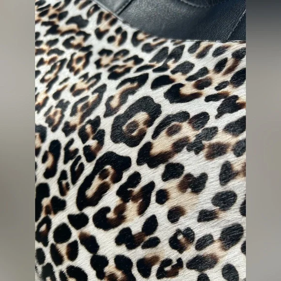 Boden Sherborne Leopard Print Cowhide Leather Tote Bag NWOT plus Dustbag - Picture 7 of 16